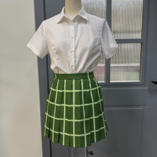 量身定制出包王女同款百褶裙格裙学院风