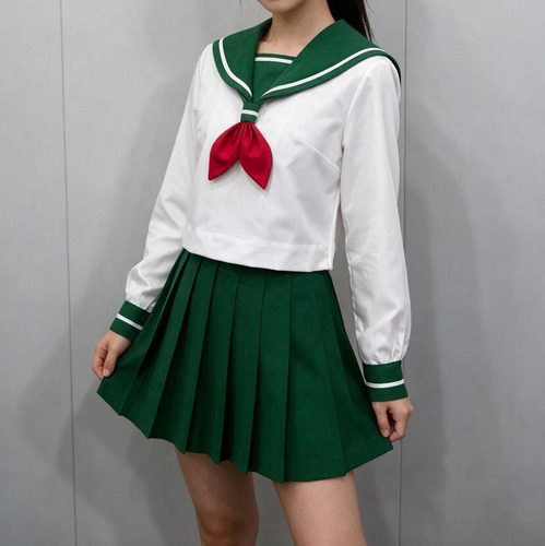 水手服百褶裙动漫cos服川井定制