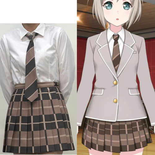 川井JK动漫BanGDream羽丘校服裙