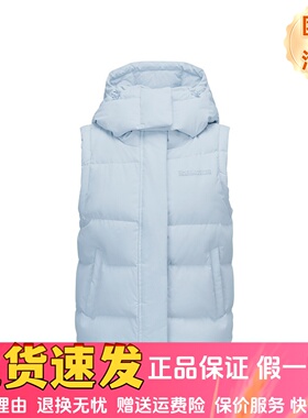 Skechers斯凯奇2025新款女士纯色秋冬防泼水羽绒梭织背心P425W086