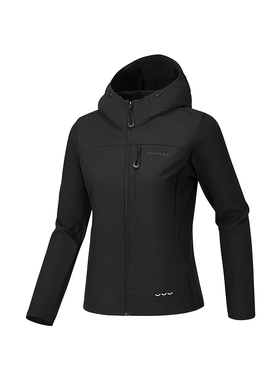 Skechers斯凯奇新款女士秋冬季修身柔软舒适梭织连帽外套P226W136