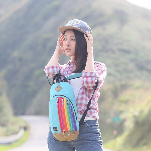 可爱户外彩虹包JimmyRacing背包