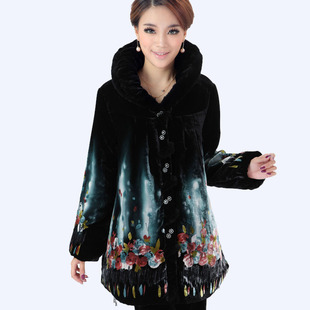 老年人冬装棉袄唐装老太太真丝绒棉服中老年女装奶奶外婆洋气外套