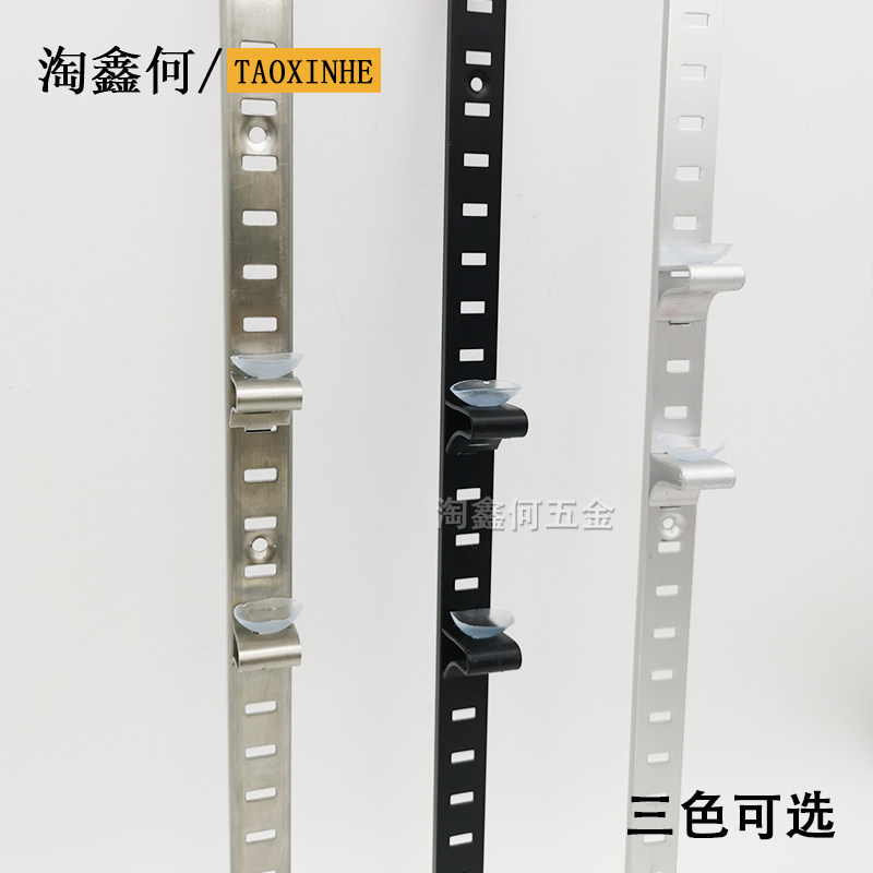 铝横孔柱A柱不锈钢玻璃隔板托架图片