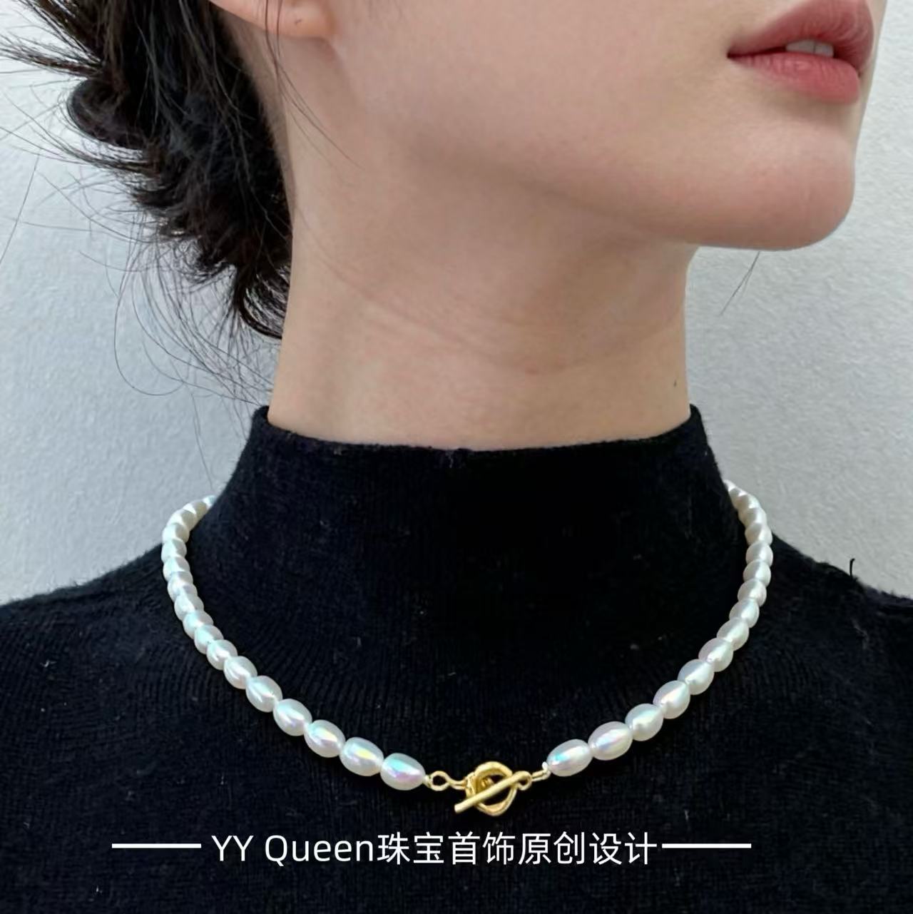 YYQueen天然珍珠项链原创独家款