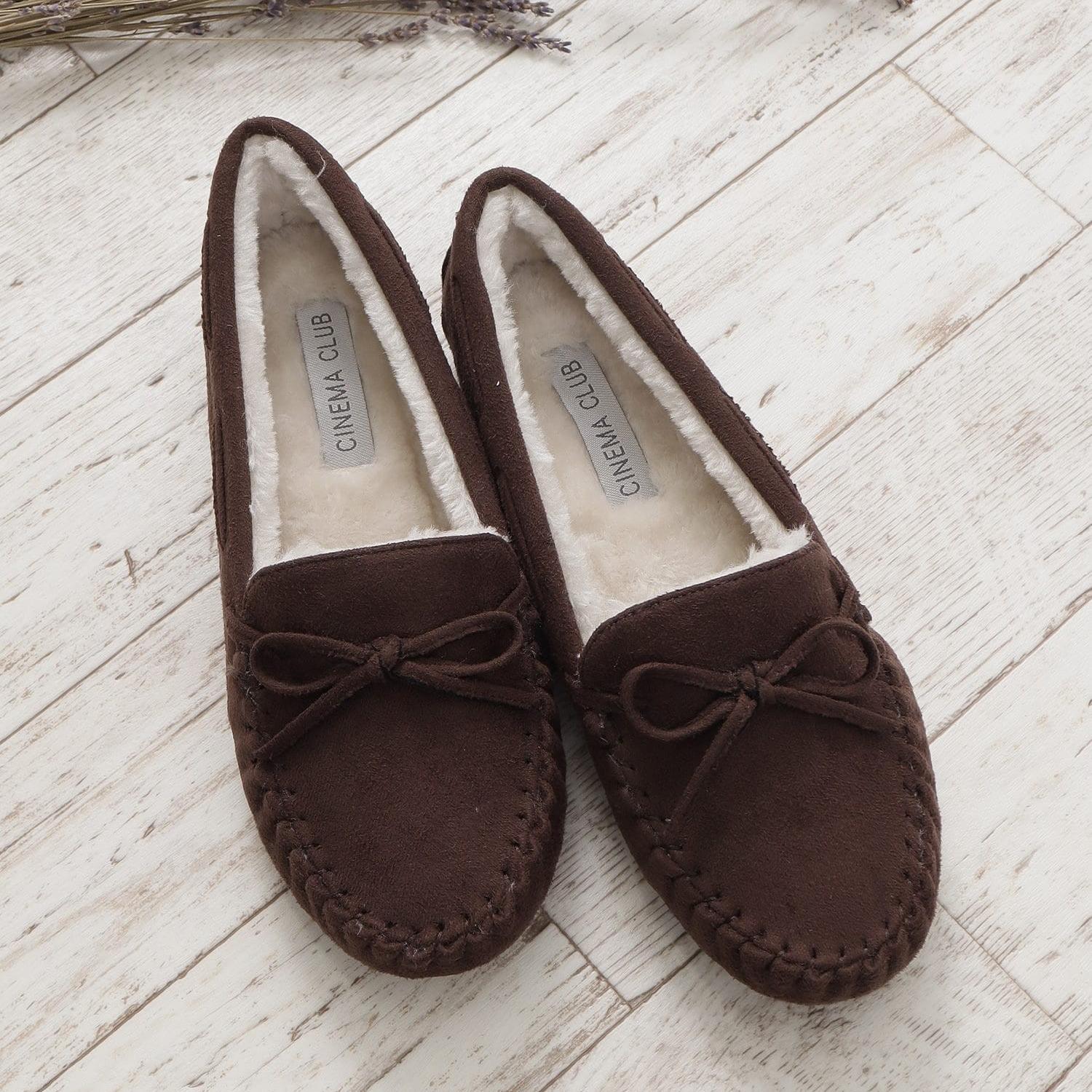 日系蝴蝶结豆豆鞋加绒毛毛鞋棉鞋