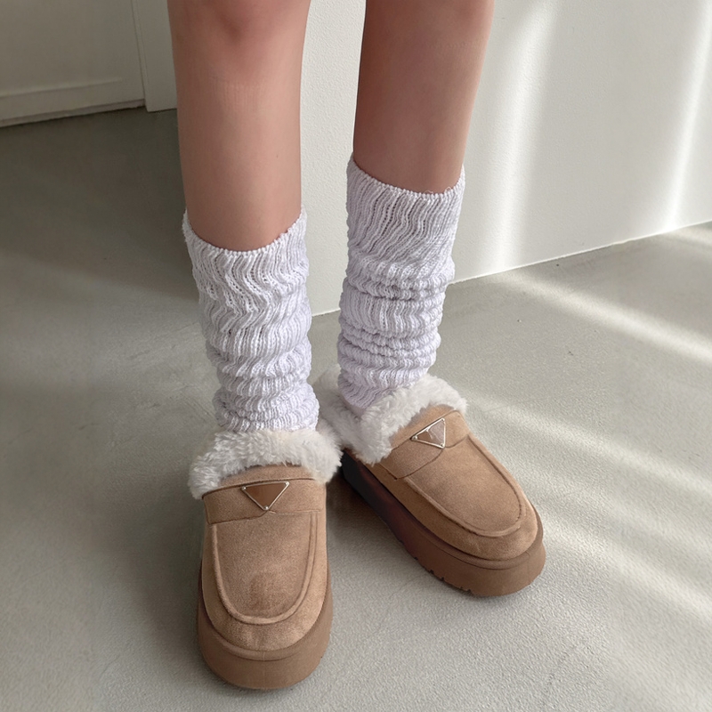 GRL甜美潮牌！可爱羊羔毛加绒保暖厚底增高日系雪地靴（1218）