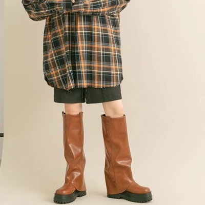 日系复古新品裤靴不会撞款的长