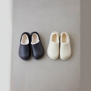 面包鞋 清仓 厨师鞋 W轻量小众贵牌防水加绒保暖厚底日系毛毛鞋