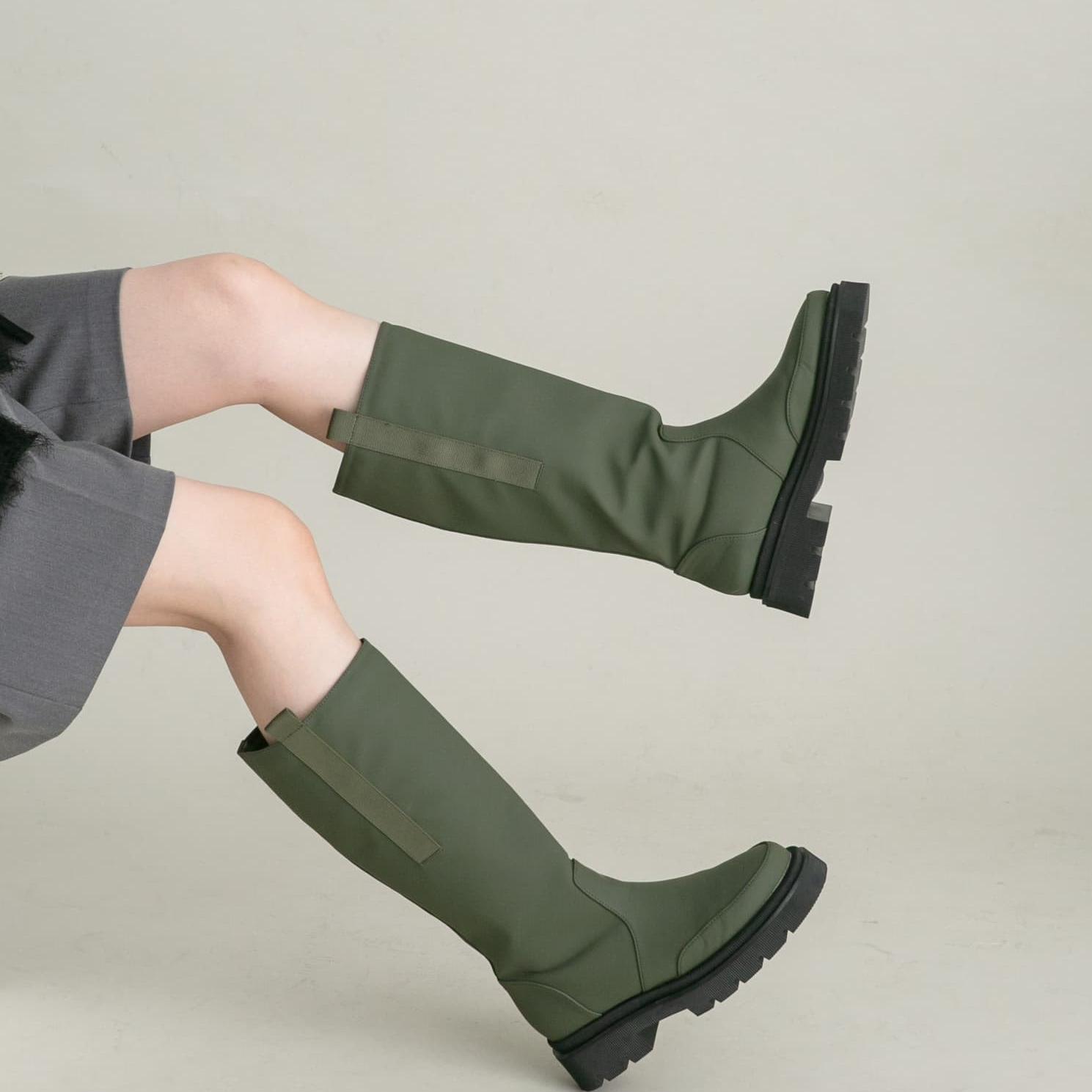 日系修腿显瘦复古长靴高筒靴