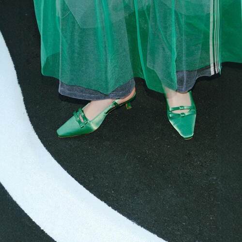 清仓！法式高阶感EV*L日系复古尖头包头中跟凉鞋仙女鞋女鞋