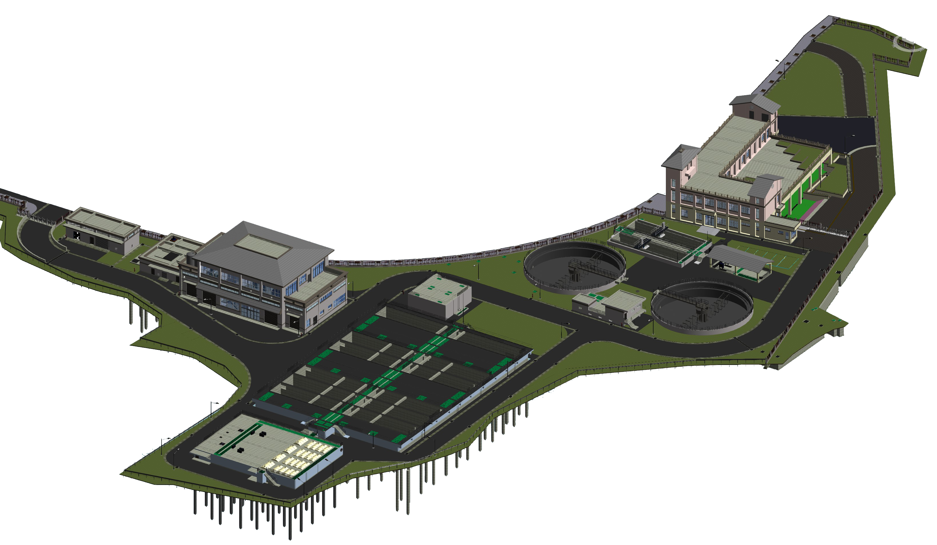 既有建筑制冷机房锅炉房设备更新改造三维效果图施工图管综漫游