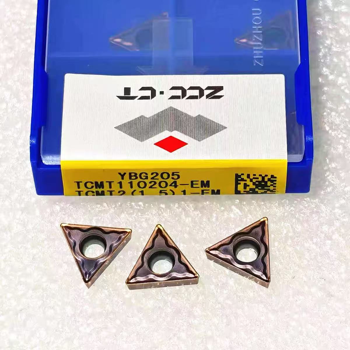 株钻数控车刀片TCMT110204 110208EM YBG205内孔镗刀粒不锈钢正品图片