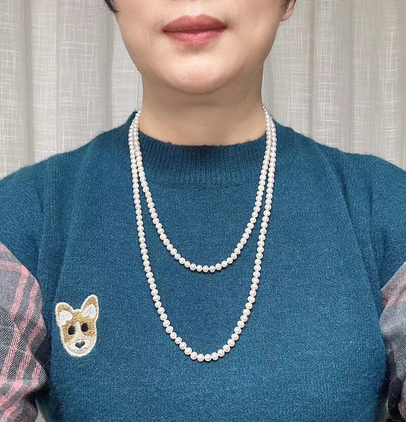 时尚典雅淡水珍珠项链礼物女