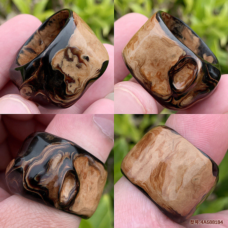 柳工血柳戒指工艺活柳
