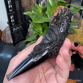 天然保真正品 拉杆过滤送礼龟蛇玄武精雕 海柳烟嘴大中小烟通用正品