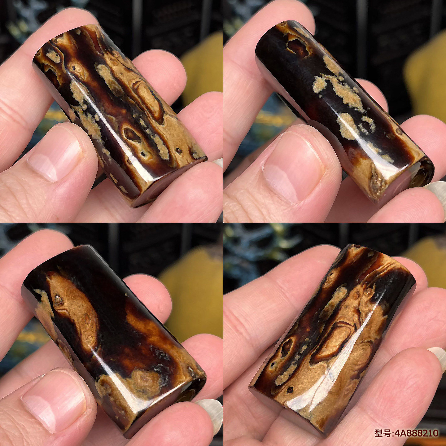 天然保真原矿海柳文玩多宝项链