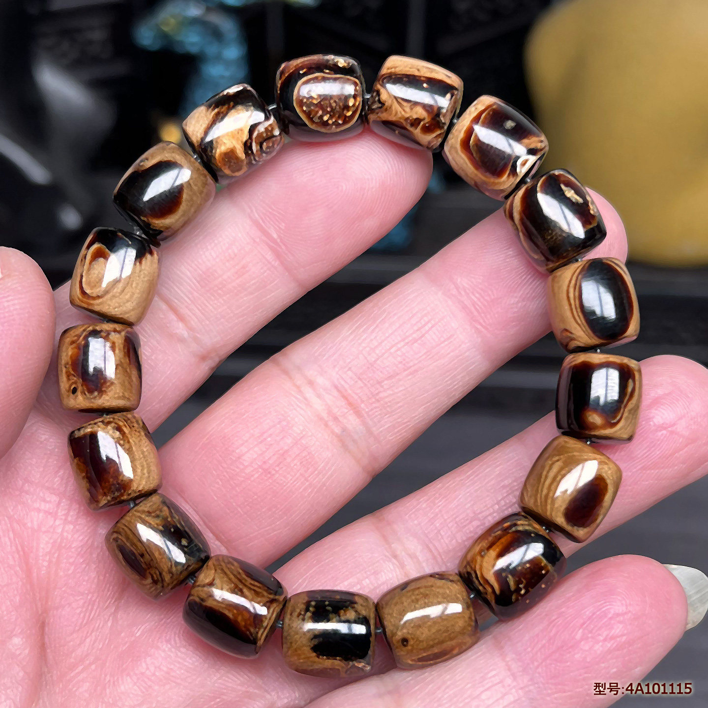 保真天然海柳手串文玩桶珠转运珠情侣礼品复古手链10X11mm天眼纹,特色手工艺,佛珠手链,淘宝优惠券,粉丝福利购,淘宝优惠卷