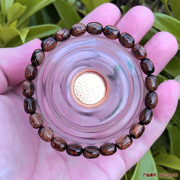 天然海柳手串血柳男女情侣礼物佛珠单圈手链6X8mm米珠桶珠X纹包邮