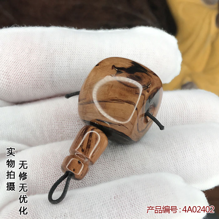 黑珊瑚海柳手串文玩佛珠念珠首饰多宝配搭2.4cm藏式三通佛塔包邮