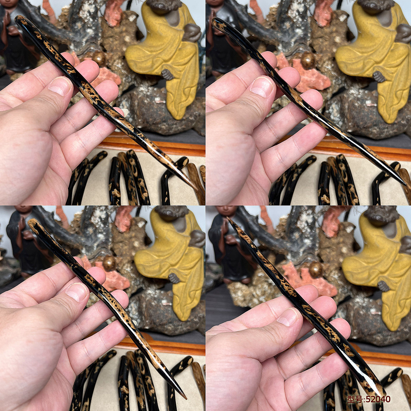 保真天然海柳古风手工发簪