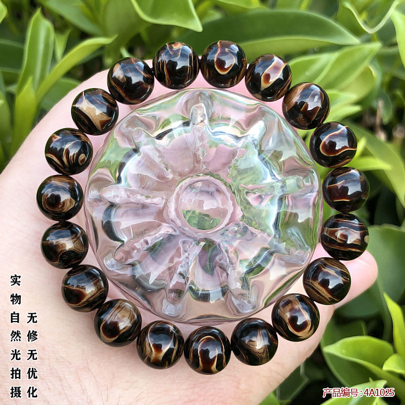 柳工坊天然保真活柳血柳海柳手串手链文玩佛珠火焰纹10mm圆珠包邮