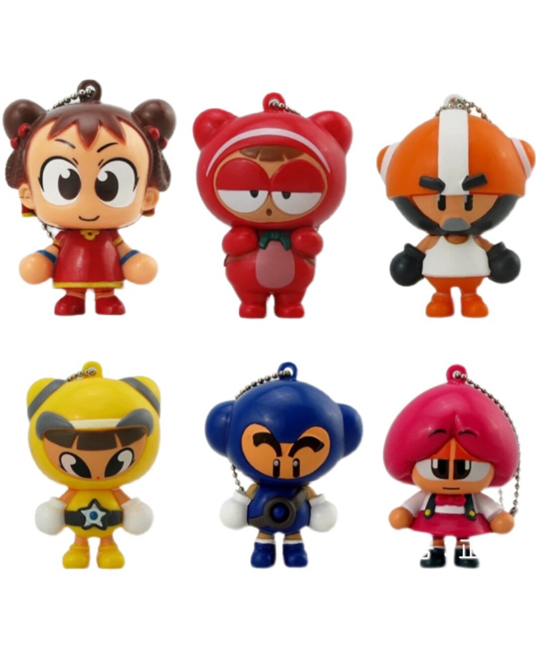 跑跑卡丁车世纪天成伸缩笔小强皮蛋宝宝雯雯黑妞绝版摆件扭蛋收藏