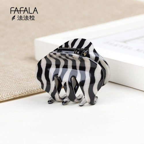 法国佩妮波点条纹发饰抓夹