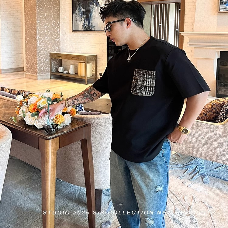 夏季重磅纯棉300G短袖T恤