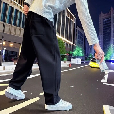 秋冬新款卫裤男潮牌休闲裤长裤