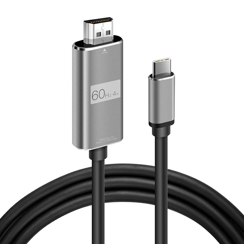 TypeC转同屏器HDMI TypeC转HDMI+USB+充电三合一转接头器高清接口