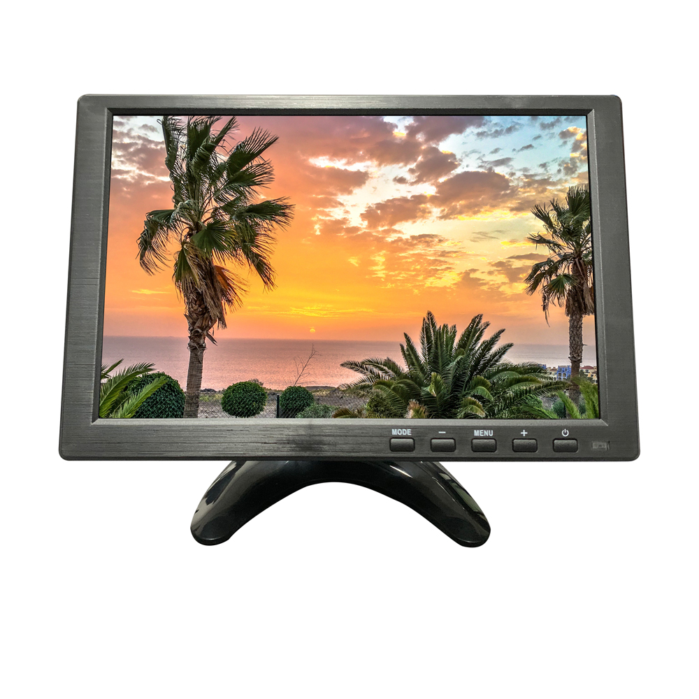 工业显示器触摸屏带底座全插口