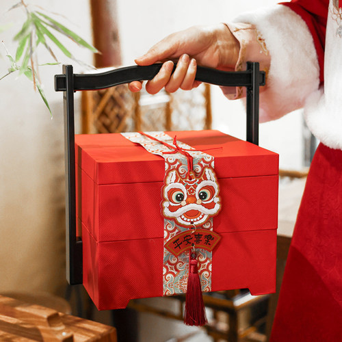 高档中式锦盒年货礼盒新年包装盒
