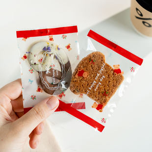 曲奇饼干包装袋一次性机封袋雪花酥玛德琳袋子2025新款圣诞节定制