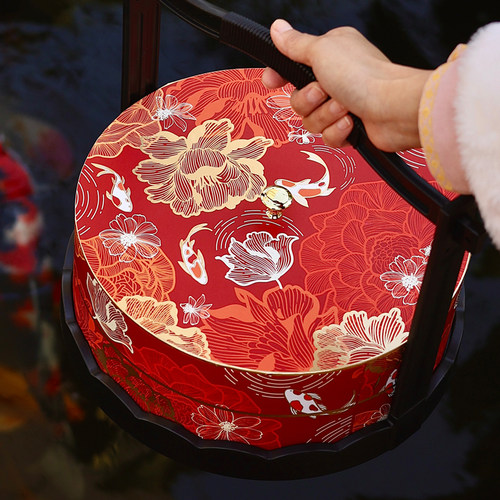 高档年货礼盒2026手提新年包装盒空盒子伴手礼锦盒茶叶送礼品盒