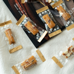 太妃糖袋一次性糖果机封袋烘焙牛轧咖啡糖透明塑料包装袋子小定制