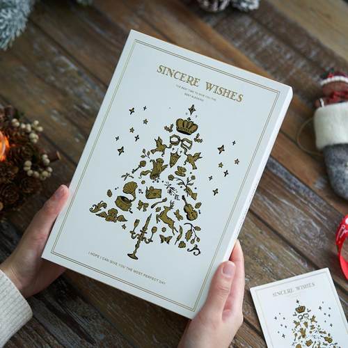 新款圣诞节包装盒6粒蛋黄酥盒