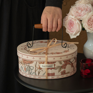 高级2026妇女节38礼盒女神节包装盒空盒子伴手礼物烘焙饼干糖果盒