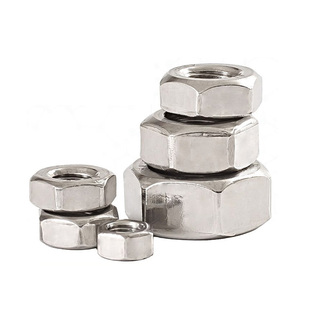 304不锈钢螺母六角螺母螺帽螺丝帽M4M5M6M8M10M12M14M16M18M20M24