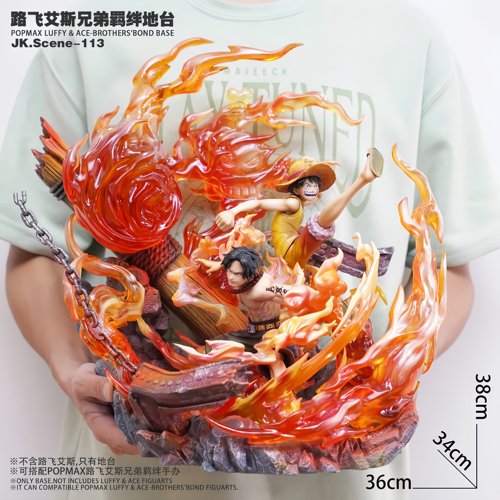 海贼王路飞艾斯兄弟羁绊场景底座