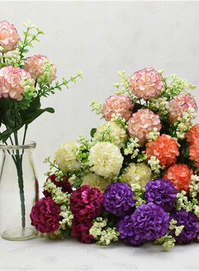 仿真花装饰花艺假花绢花绣球花