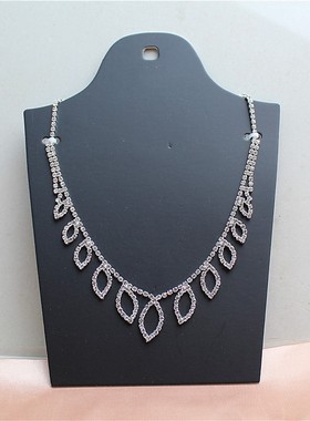 全铜材质宴会款潮流锁骨链水钻