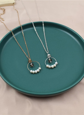 日韩风格新款项链养殖女几何体