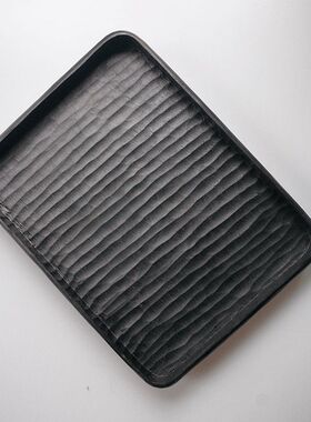 盘一八九 荒无舍曲立军 大漆长方托盘 茶盘 壶承 收纳盘