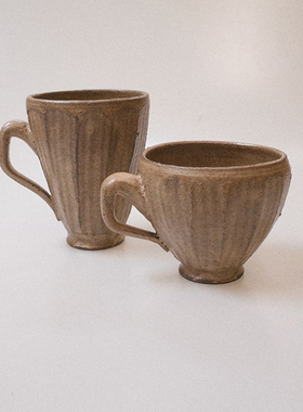 杯二七五 王哲轩 切纹咖啡杯 酒杯 日式茶杯 日用好物 侘寂风