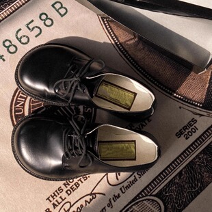 男女同款真皮复古德比鞋暗黑丑萌乐福鞋休闲皮鞋英伦单鞋大头皮鞋