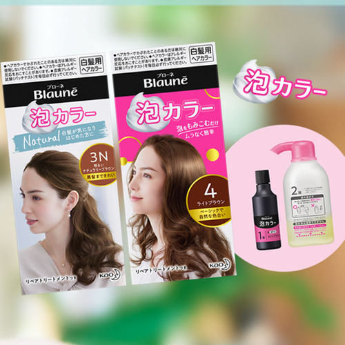 泡沫染发剂花王染发日本盖白发