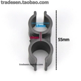 ПВХ двойная пластиковая трубка H -обрабатывающая карта Card Card Butterfly Clip Clip Двойная u -образная трубка сиденье с двойной соединительной трубкой пряжка трубки