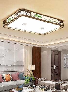 新中式客厅吸顶78692灯中国风led珐琅ED彩圆形灯卧室L禅意灯具套