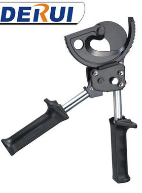 0良品工具S-50B棘H轮式缆剪 手柄HS-500B可伸缩缆线钳德瑞DERU电I